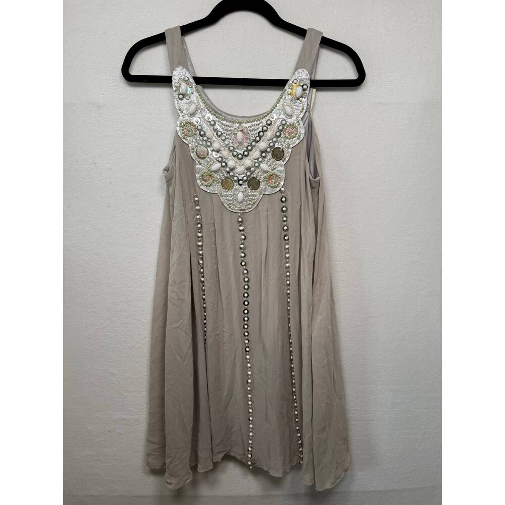 Sue Wong Nocturne Vintage Silk Beaded Cocktail Dress, Size 6